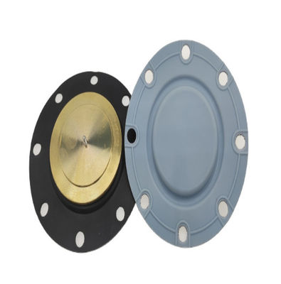 Black NBR PTFE Rubber Diaphragm For Metering Equipment Alkali Resistance