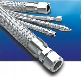 Το μέγεθος PE/PTFE συνήθειας έπλεξε τον υδραυλικό explosionproof εύκαμπτο όξινο αλκαλικό ανθεκτικό σωλήνα πλέγματος μανικών